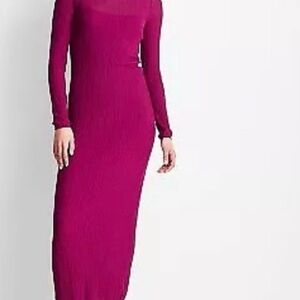 Future Collective w/ Jenny Lopez
XS Long Sheer Pink Knit Stretch
Maxi Dress